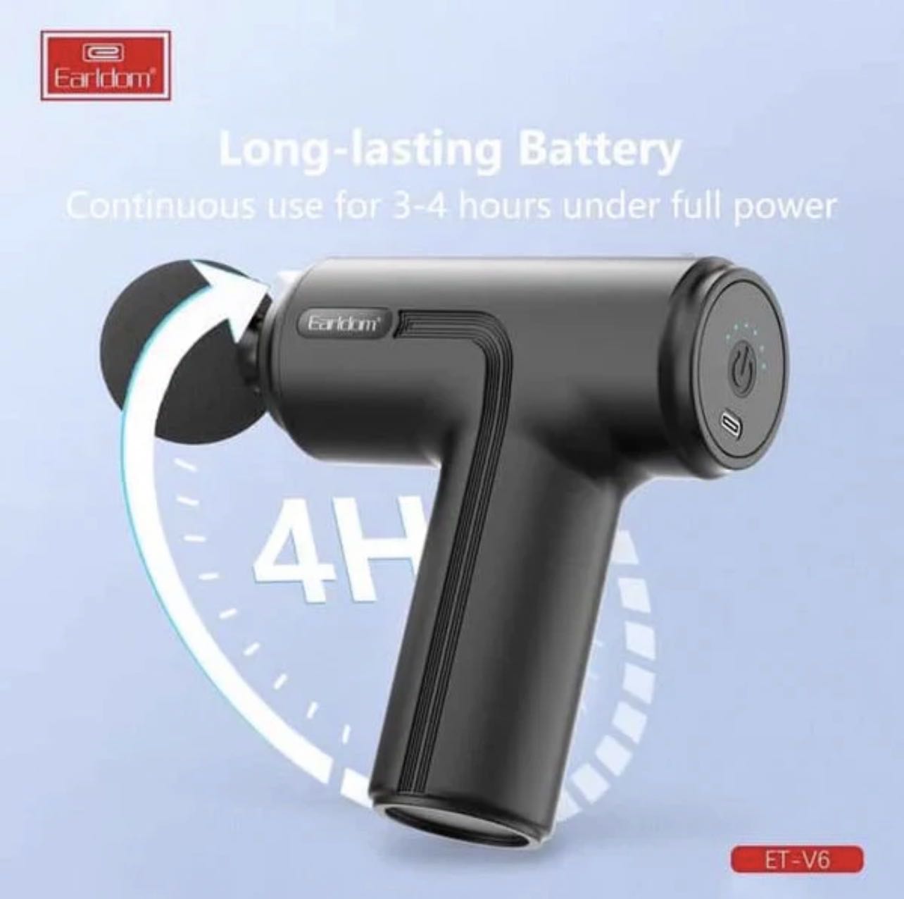 Earldom Pistolet de Massage Vibrant Mini ET-V6 – Compact, Puissant & Ultra Silencieux Tunis 