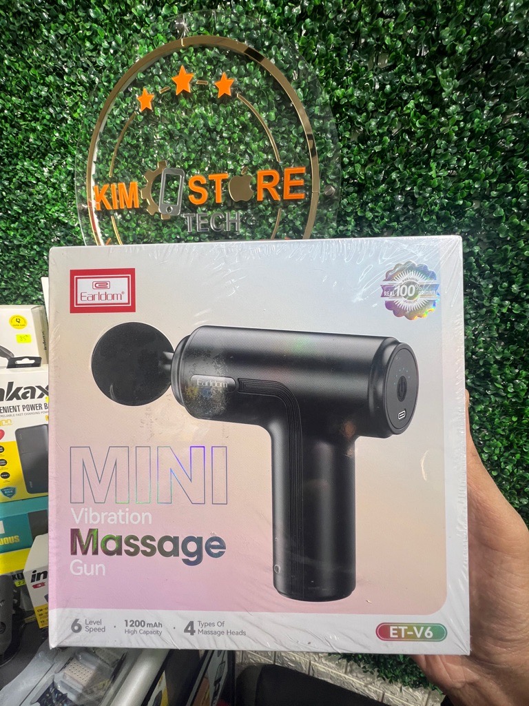 Earldom Pistolet de Massage Vibrant Mini ET-V6 – Compact, Puissant & Ultra Silencieux Tunis 