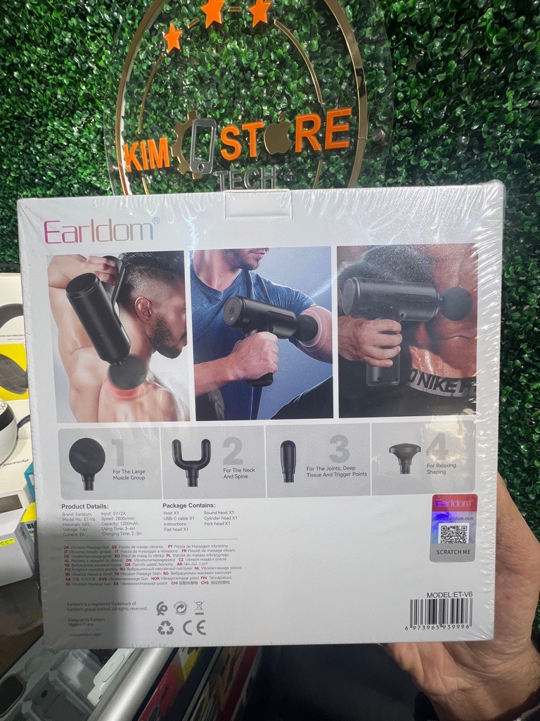 Earldom Pistolet de Massage Vibrant Mini ET-V6 – Compact, Puissant & Ultra Silencieux Tunis 