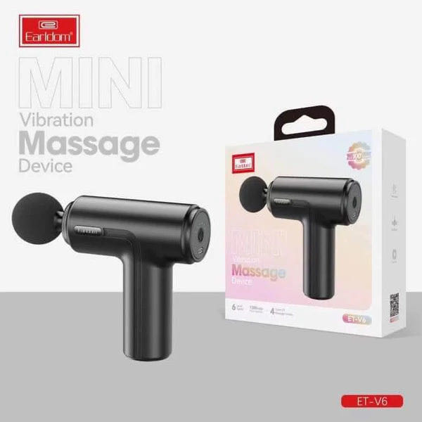 Earldom Pistolet de Massage Vibrant Mini ET-V6 – Compact, Puissant & Ultra Silencieux Tunis 