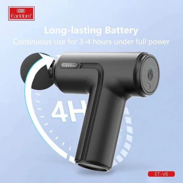 Earldom Pistolet de Massage Vibrant Mini ET-V6 – Compact, Puissant & Ultra Silencieux Tunis 