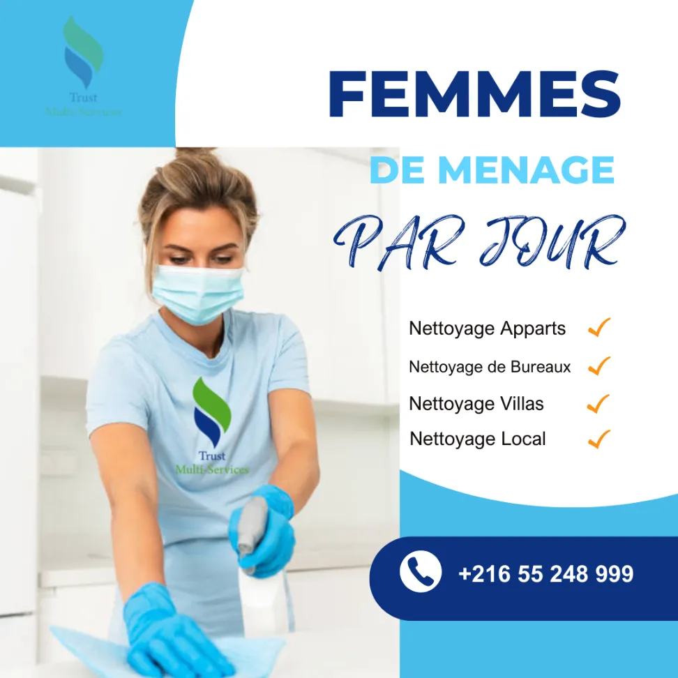 femme de ménage par jour a nabeul