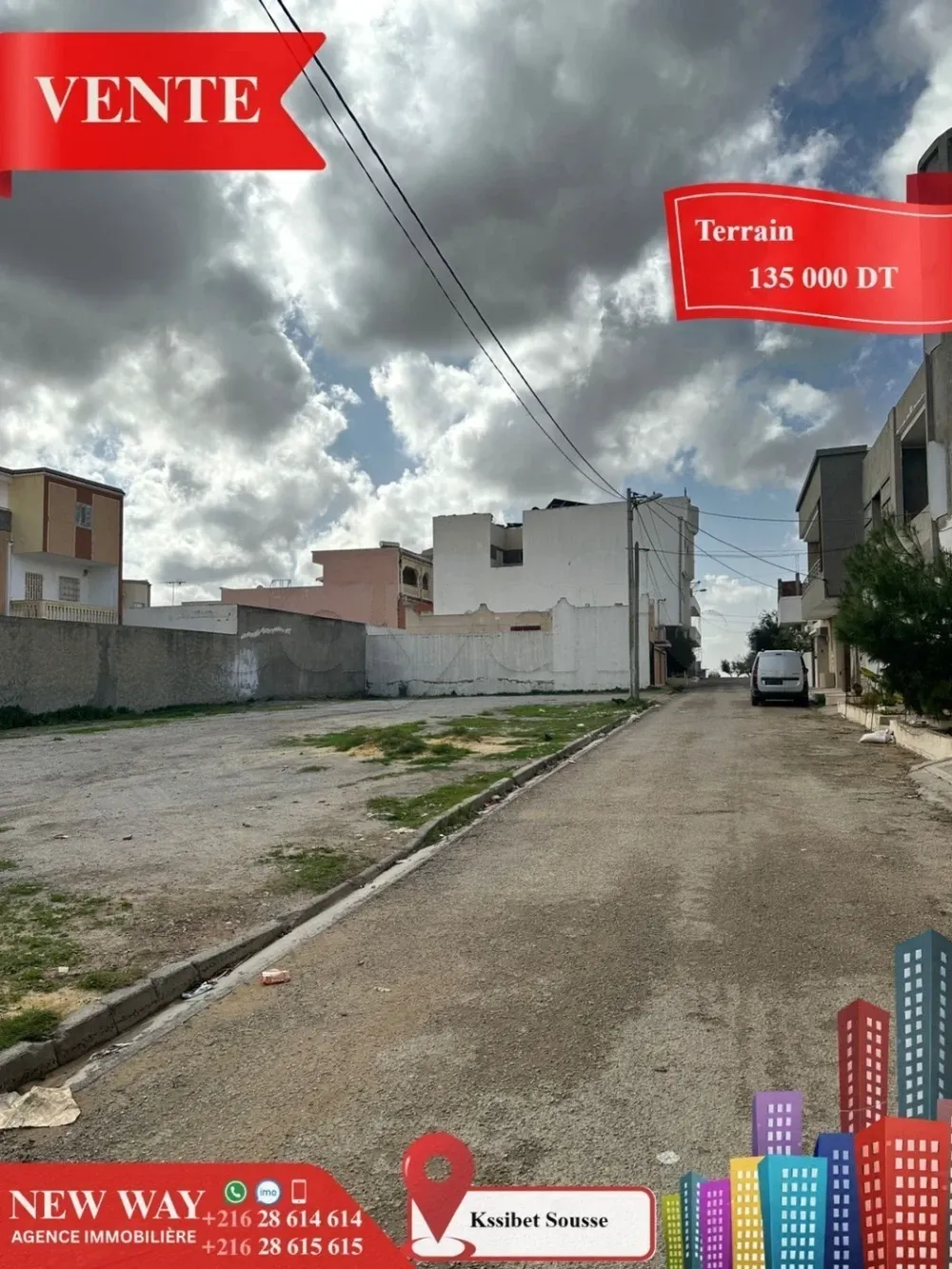 Terrain à Ksibet Sousse dans quartier Calme