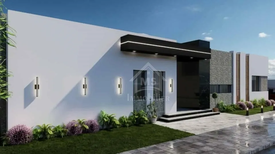 Villa Toute neuve S+3 avec piscine à Hammamet Sud à vendre 51355351