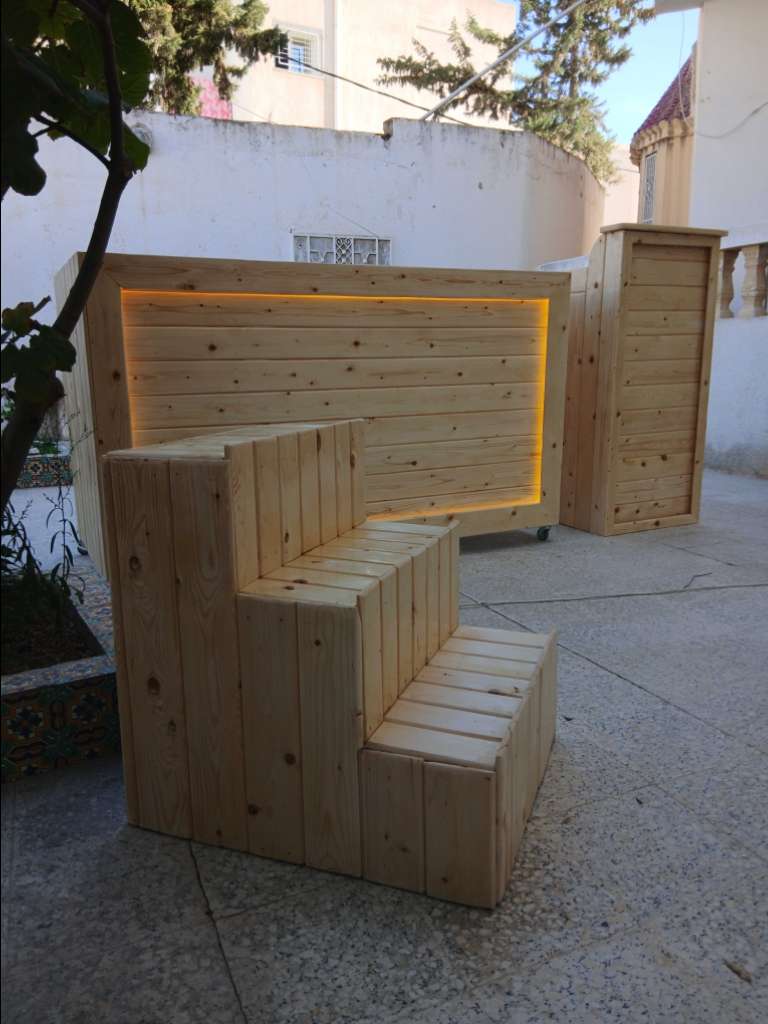 Caisse, comptoir sur mesure 