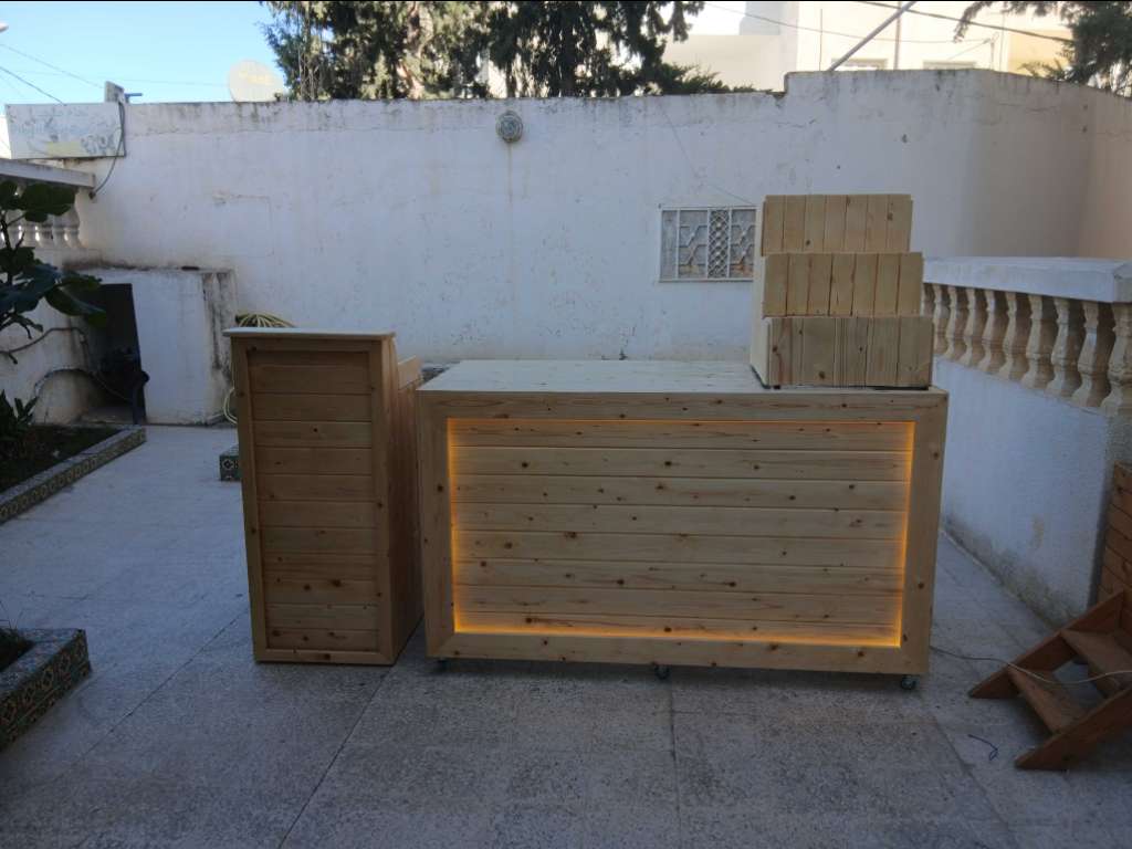 Caisse, comptoir sur mesure 