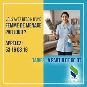 femme de menage par jour a borj louzir