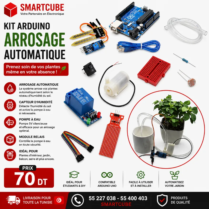 Kit Arduino – Système d’Arrosage Automatique