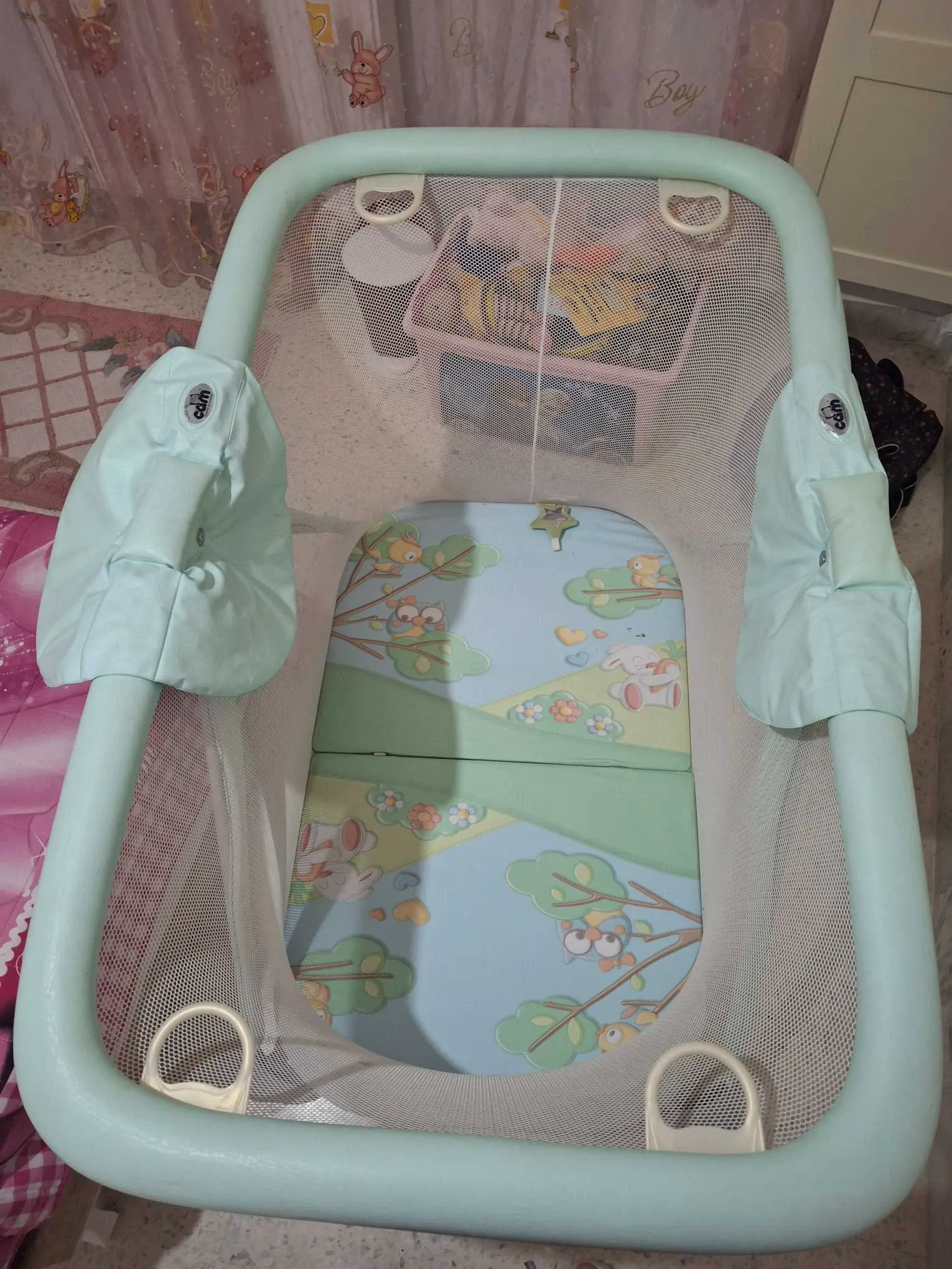 Parc cam, congourou, trotteur, coussin dallaitement