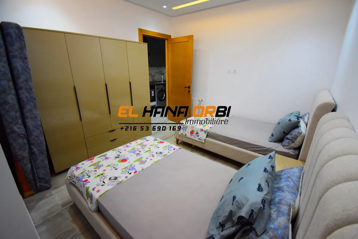 Location scolaire app s+1 avec piscine en plein zone touristique Mahdia