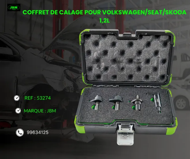 A VENDRE MATERIEL DE GARAGE REF : 53274 COFFRET DE CALAGE POUR VOLKSWAGEN/SEAT/SKODA 1,2L
