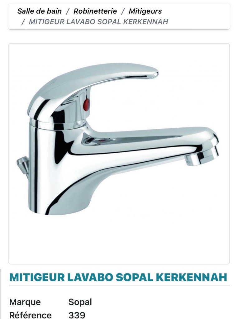 Mitigeur lavabo sopal