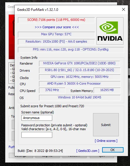 PC Gamer Ryzen 5 3600X 16Go GTX 1080 8Go SSD 480Go