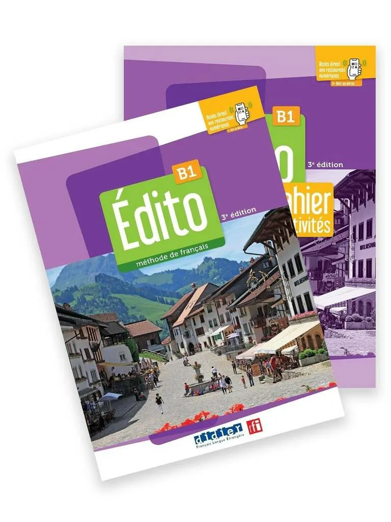 Pack Livres Édito B1 (3e édition) - Livre de l'élève + Cahier d'activités