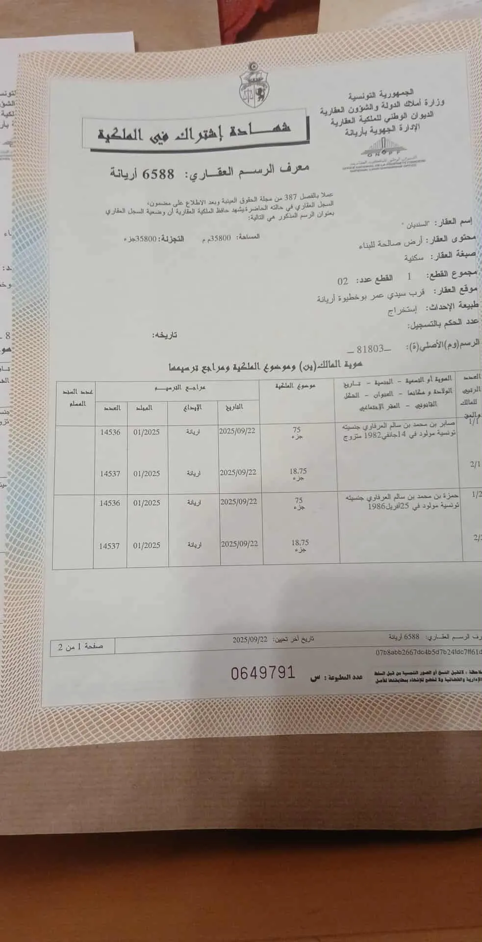 أرض للبيع في رواد 