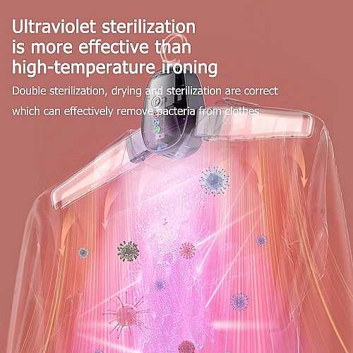Cintre Sèche-Linge Électrique Portable 5-en-1 Pliable -Stérilisation UV