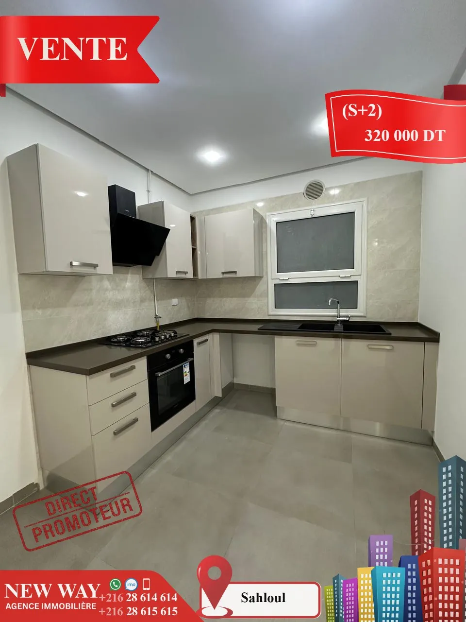 (S+2) à Sahloul 4 Directe Promoteur