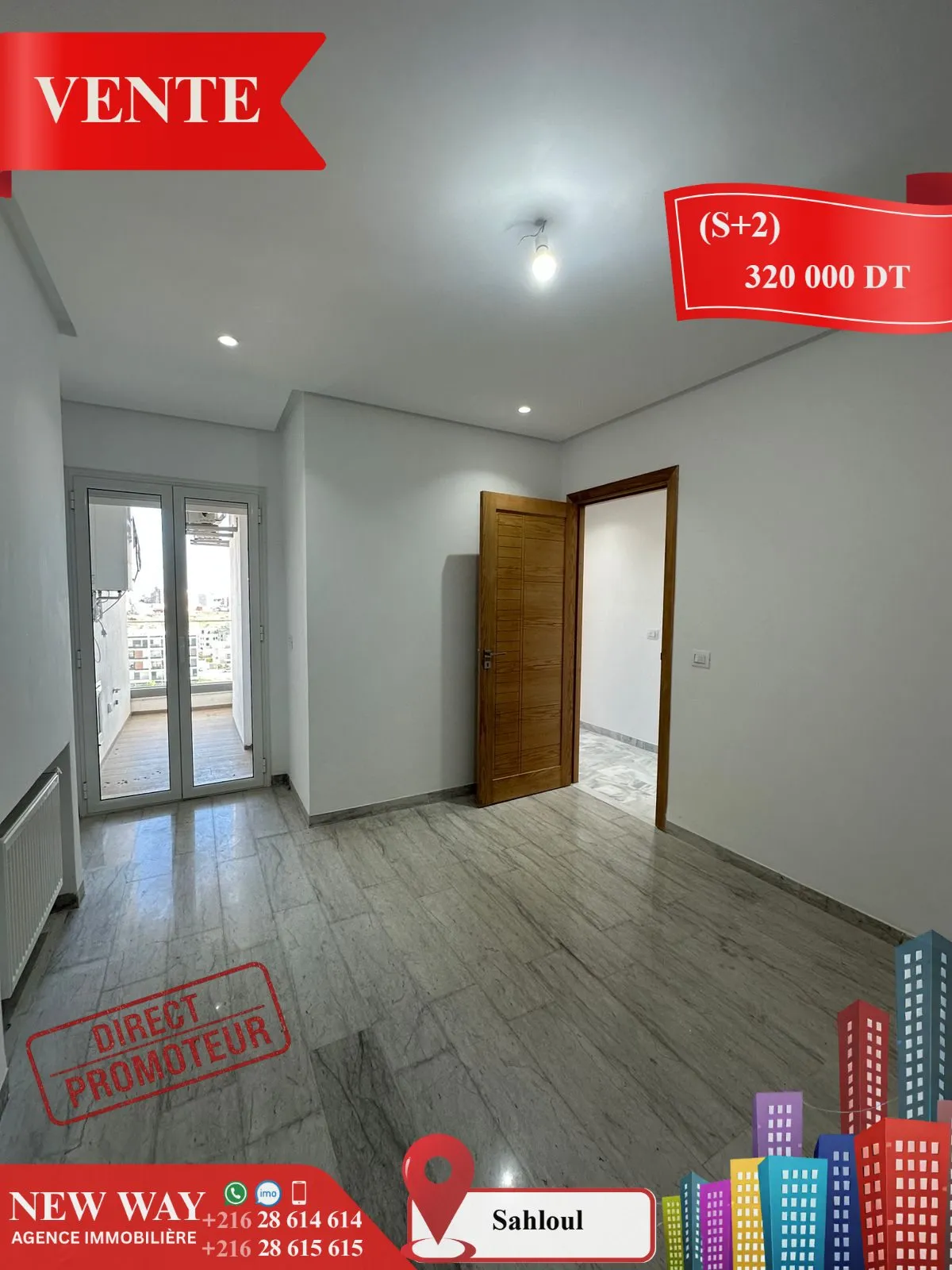 (S+2) à Sahloul 4 Directe Promoteur