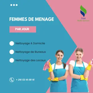 FEMME DE MENAGE PAR JOUR A CITE OLYMPIQUE