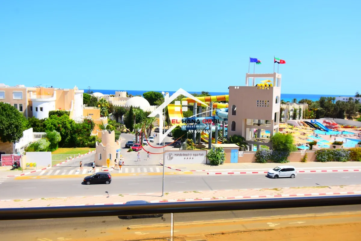 a louer s+2 vue mer avec place parking sous sol