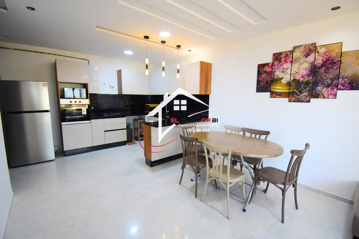 a louer s+2 vue mer avec place parking sous sol