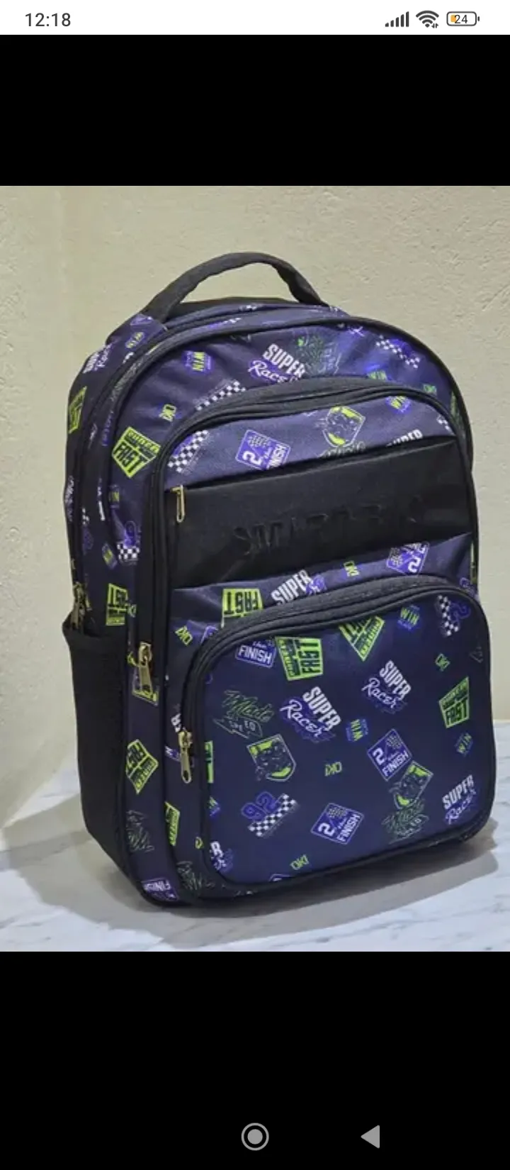 Sac a dos avec trousse avec fourniture scolaire 