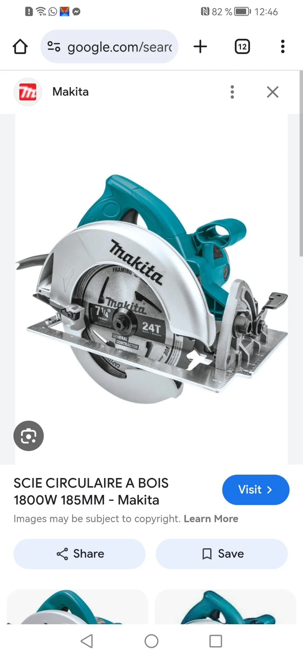 Scie circulaire makita 5007N