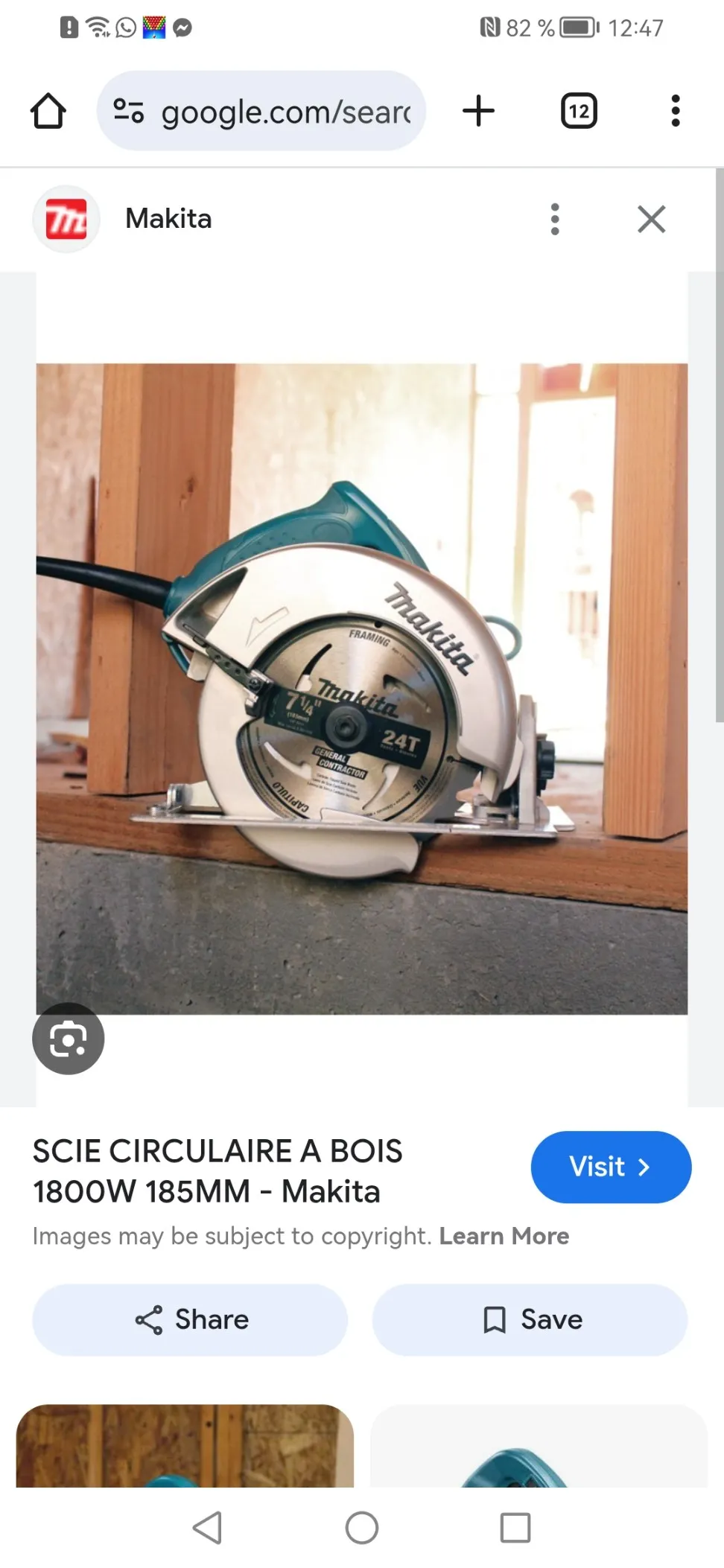 Scie circulaire makita 5007N