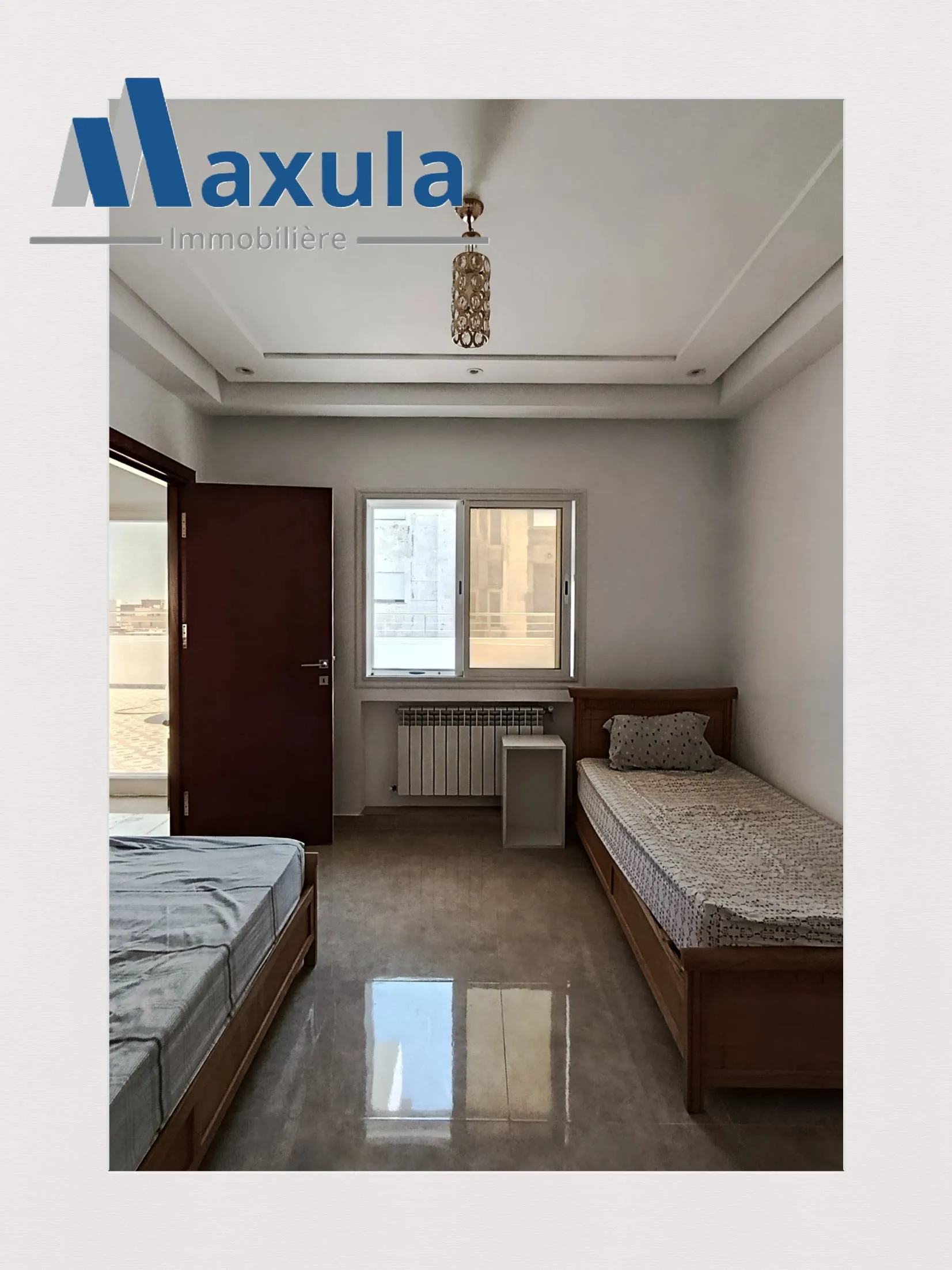 À LOUER APPARTEMENT S+1 MEUBLÉ À RADES MELIANE 