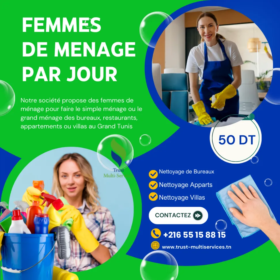 aide ménagère par jour a elmenzah
