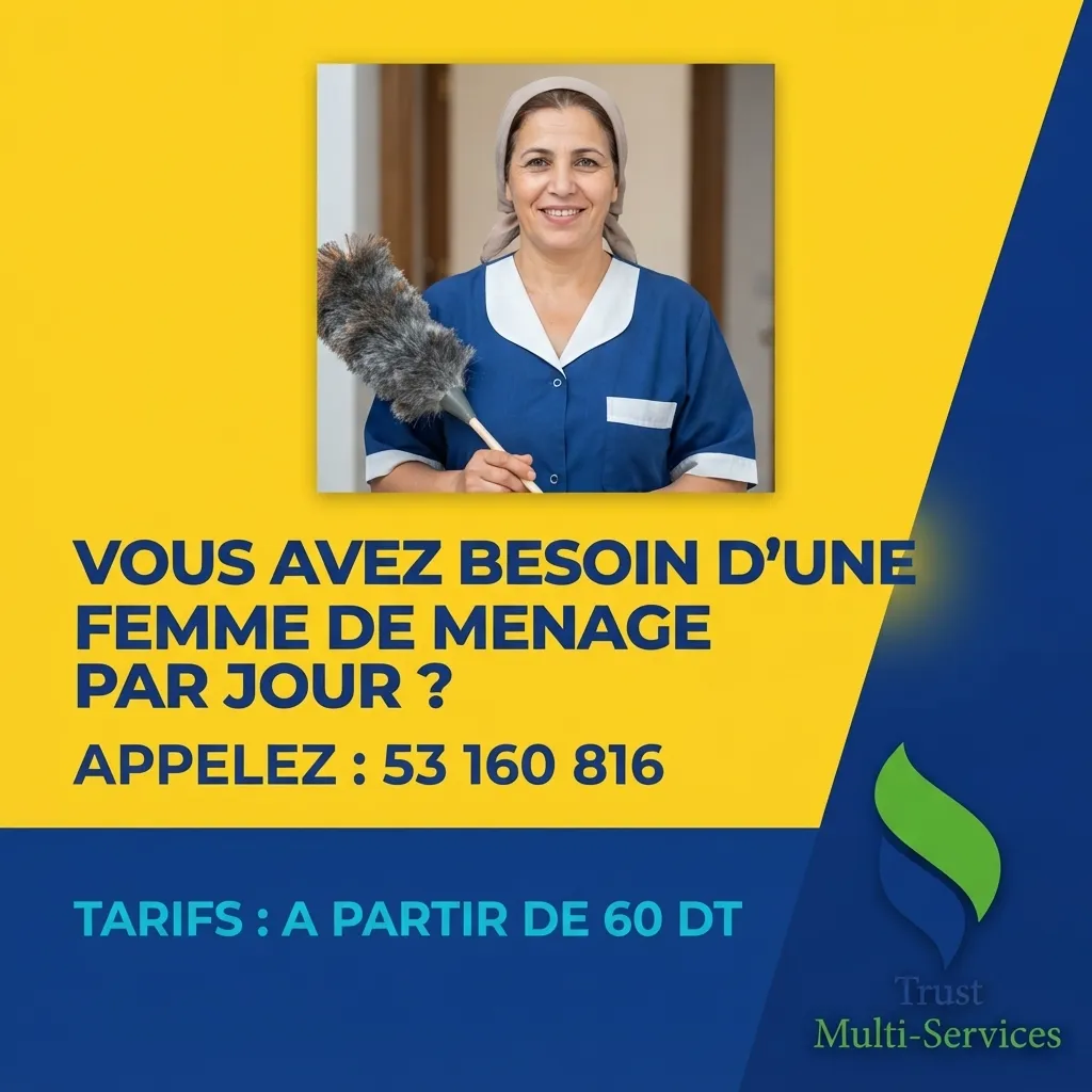 femme de menage par jour a jemmal