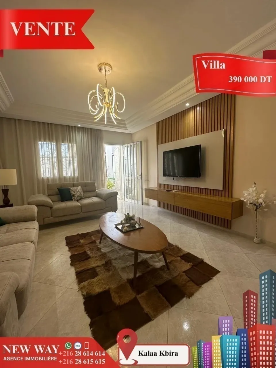 Maison à Kalàa Kbira, dans un quartier résidentiel