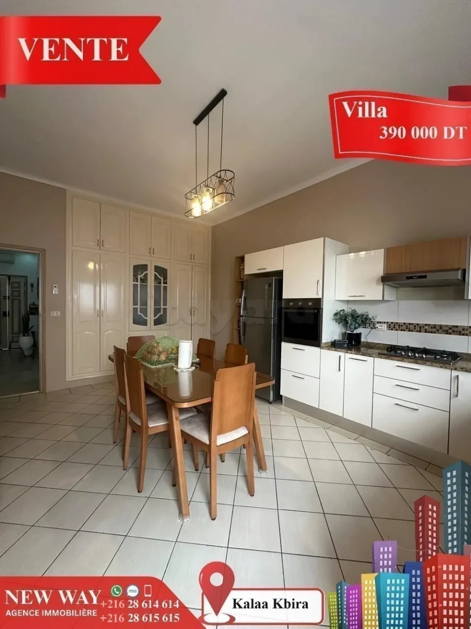 Maison à Kalàa Kbira, dans un quartier résidentiel