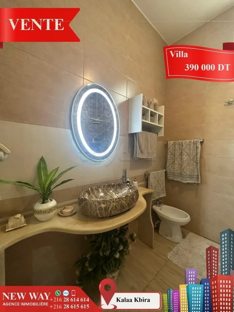 Maison à Kalàa Kbira, dans un quartier résidentiel