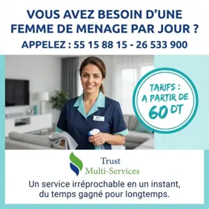 FEMME DE MENAGE PAR JOUR A ELJEM