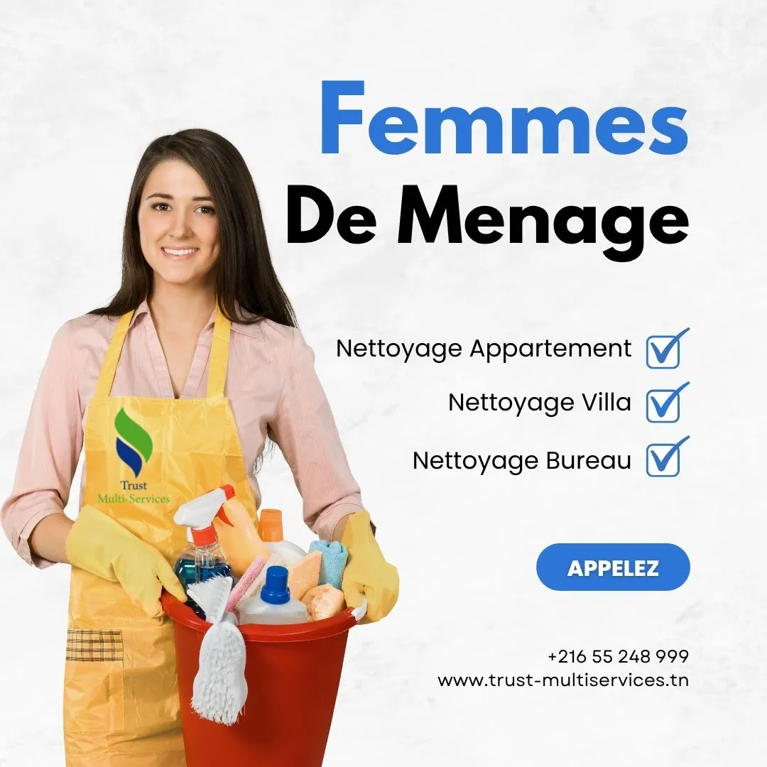 Femme de ménage occasionnelle à Borj Baccouche