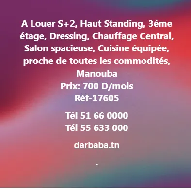 S+2 haut standing