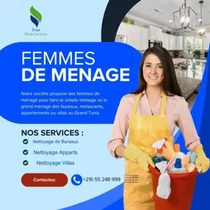 femme de ménage par jour a tunis 