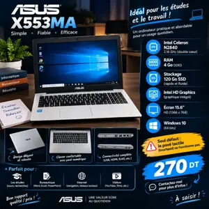Asus X553MA, ordinateur portable blanc