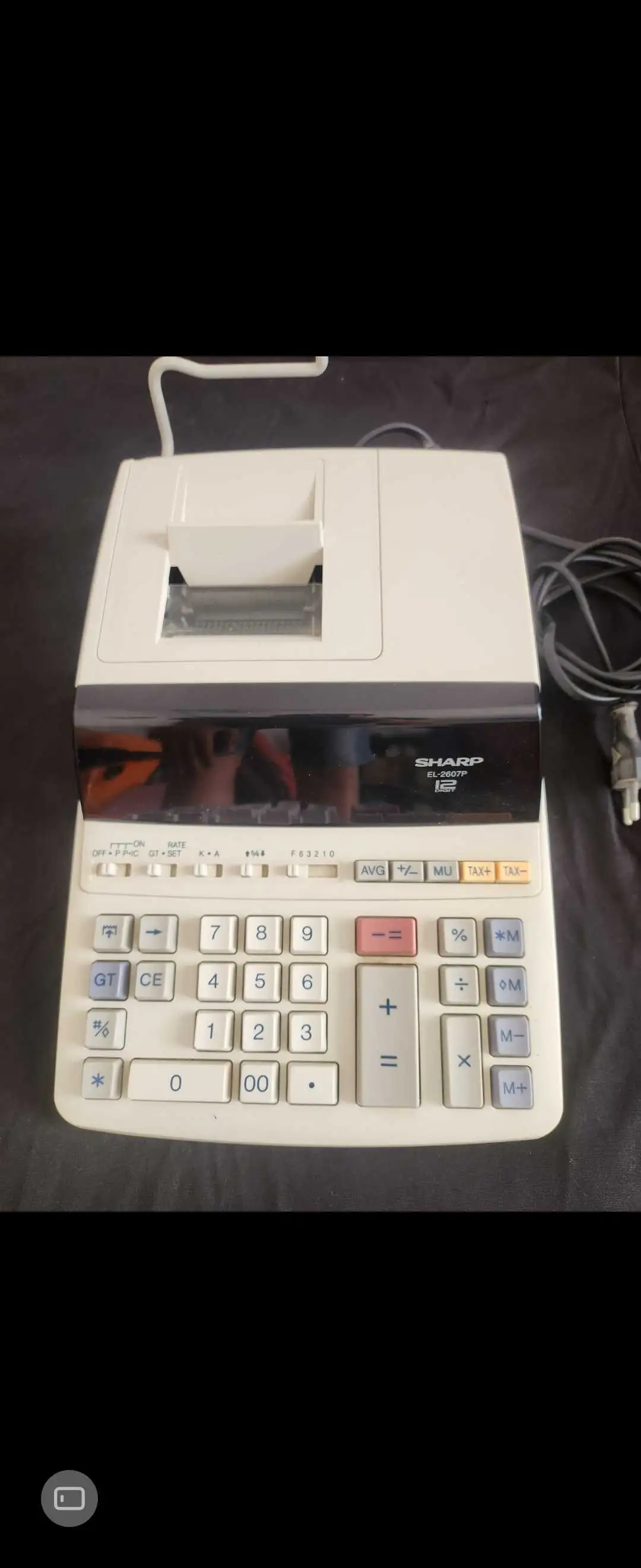 Machine a calculer SHARP avec ruban