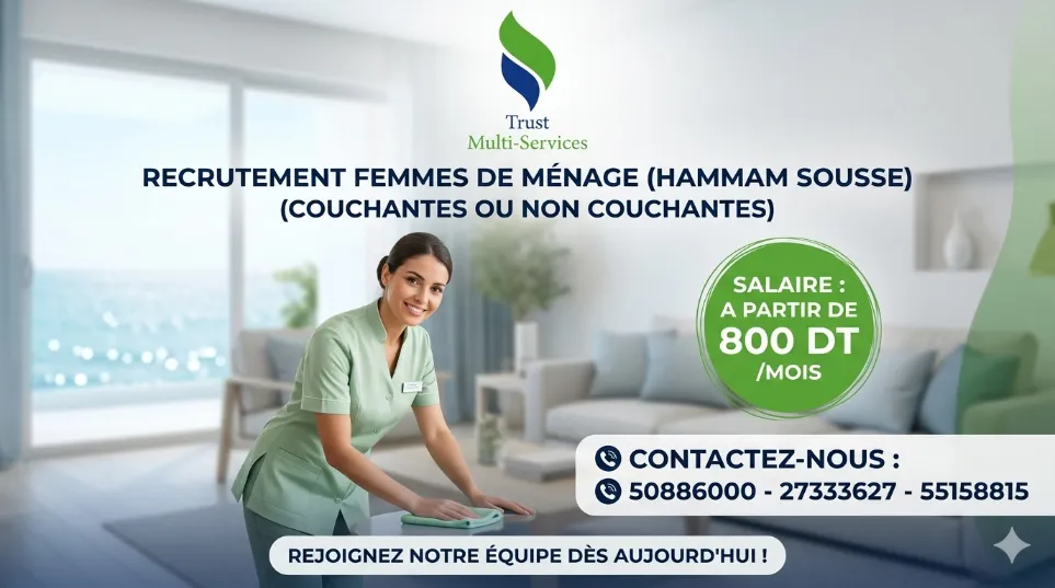 FEMME DE MENAGE PAR MOIS A
