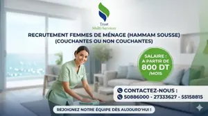 FEMME DE MENAGE PAR MOIS A