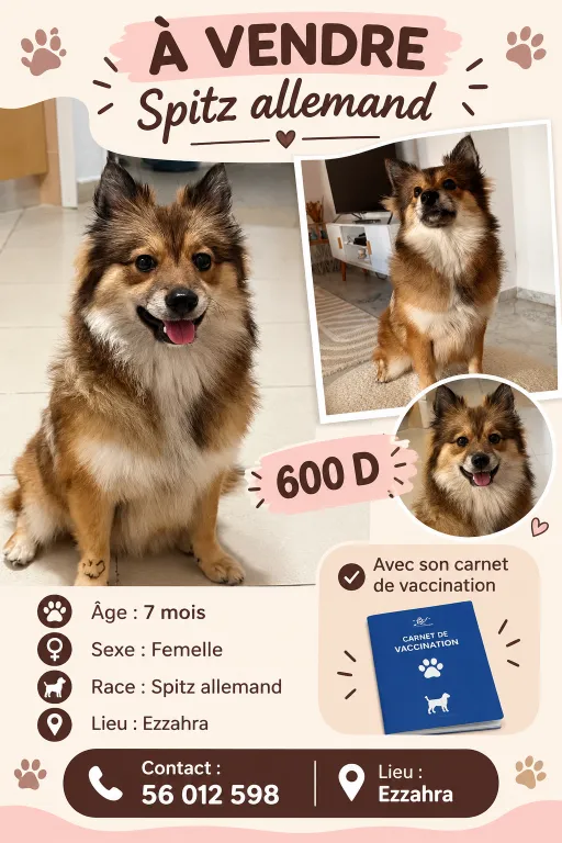 chienne spitz allemand
