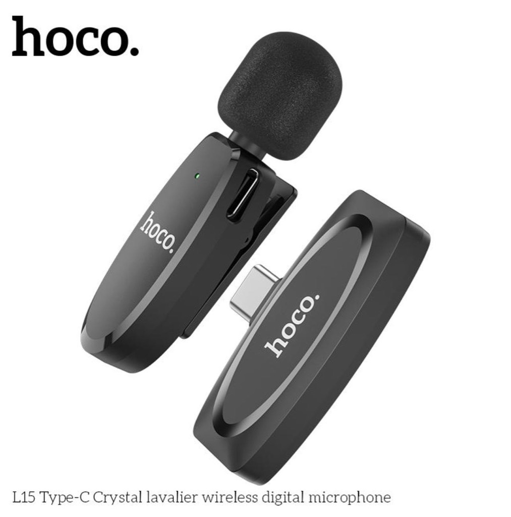 Hoco Microphone Sans Fil HD ANC Port Type C pour Smartphone 