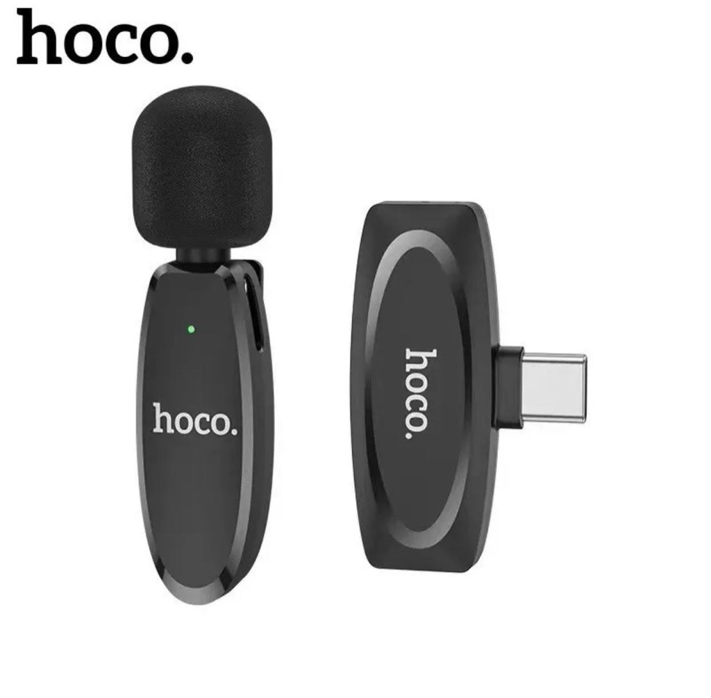 Hoco Microphone Sans Fil HD ANC Port Type C pour Smartphone 