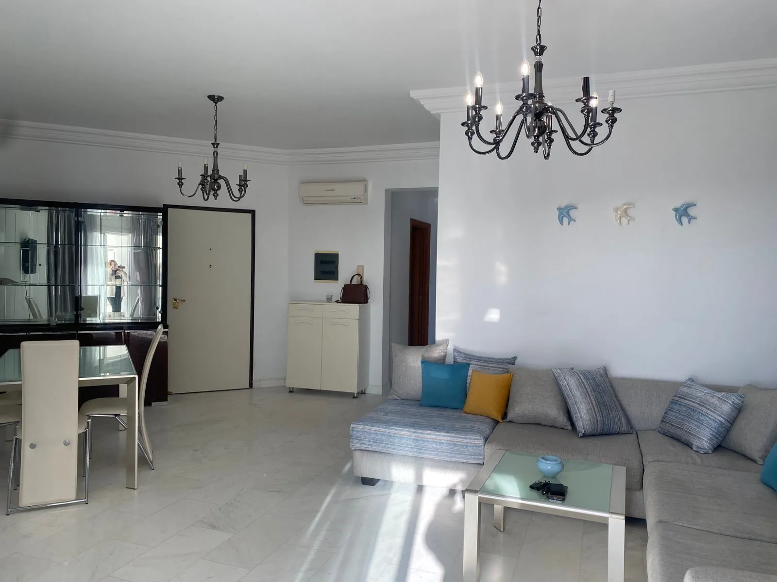 location annuelle un appartement S+2 meublé City Jasmins