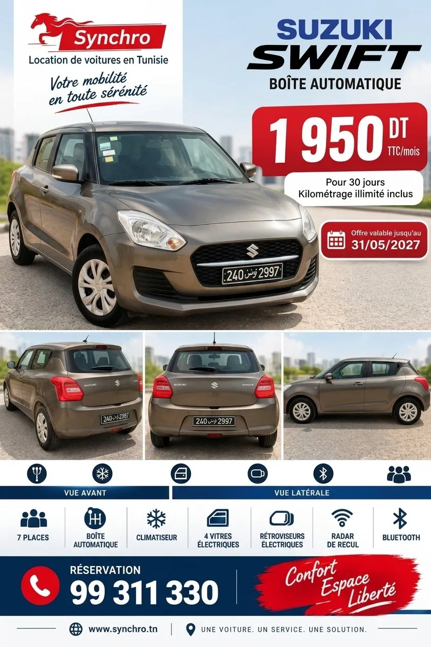 Suzuki Swift 2026, boîte automatique – Toutes options - photo 1