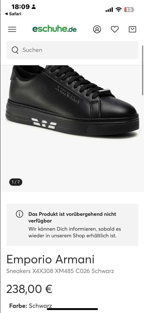 Chaussure Armani