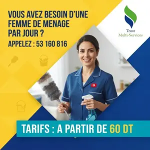 femme de menage par jour a el khadra