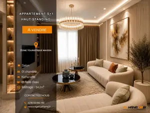À vendre – Appartement S+1 haut standing, Zone Touristique de Mahdia